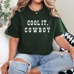 Cool It Cowboy – Western Country Music Festival Tee, Vintage Cowgirl Boxy Shirt, Country Concert Outfit