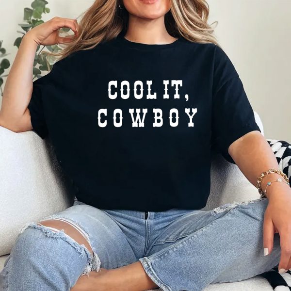 Cowboy Crop Top Western Crop Top Country Music Vintage Shirt Cowgirl Shirt Festival Crop Top Cool It Cowboyy Boxy Tee Country Concert Tee 2
