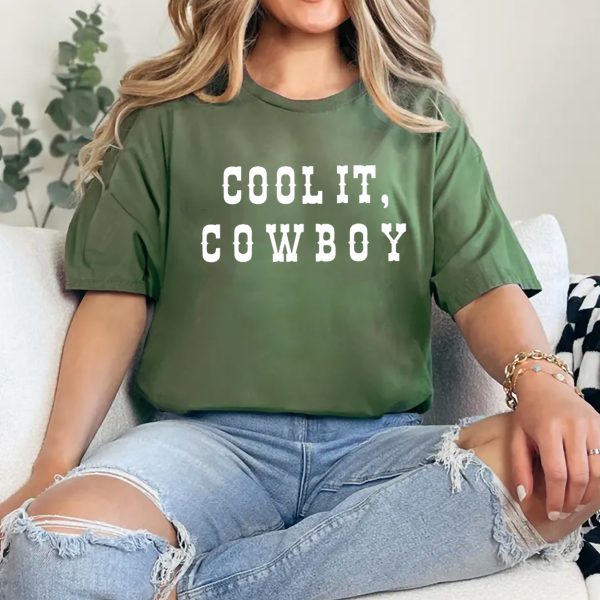 Cowboy Crop Top Western Crop Top Country Music Vintage Shirt Cowgirl Shirt Festival Crop Top Cool It Cowboyy Boxy Tee Country Concert Tee 3