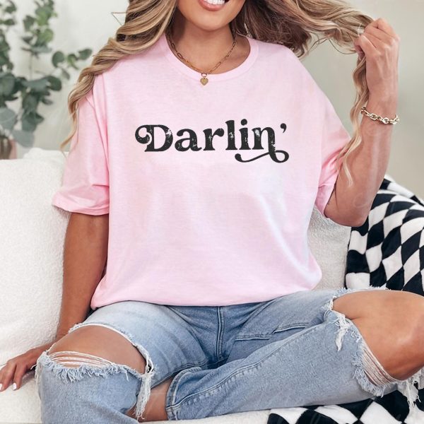 Darlin Shirt Country Shirt Western Shirt Southern Shirt Country Music Shirt Texas Tee Country Girl Southern Woman Concert Shirt 1