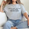 Messy Bun Getting Stuff Done Mom Life Shirt – Funny Cute Mom T-Shirt, Mother’s Day Gift for Busy Mama, Casual Tee for Moms