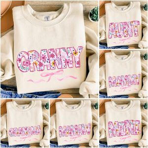 Floral Coquette Mama, Grandma Flower, Retro Floral Mimi - The Best Mother's Day Gift