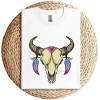Bull Skull Dream Catcher T-Shirt – Western Rodeo Cowboy Cowgirl Boho Sleeveless Shirt – Country Summer Graphic Top 6 20 2 2