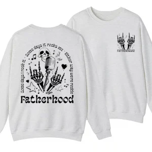 Fatherhood Sweatshirt, Some Days I Rock It Shirt, Papa Lighting Bold Sweater - Unisex, Gift For Father's Day