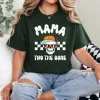 Mama Two The Bone Skeleton Halloween 2nd Birthday Mom Mommy T-Shirt - Unisex, Gift for Halloween Day,  Gift for Mama