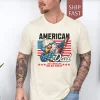 4th of July American Dad Shirt, Father's Day Gift from Wife Gift from Daughter, Step Dad Gift, Dad Fourth of July Independence Day T-shirt