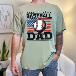 Baseball Dad Shirt Comfort Colors Tee 3