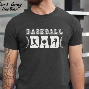Baseball Dad Silhouette Shirt ? Perfect Game Day Outfit for Proud Dads
