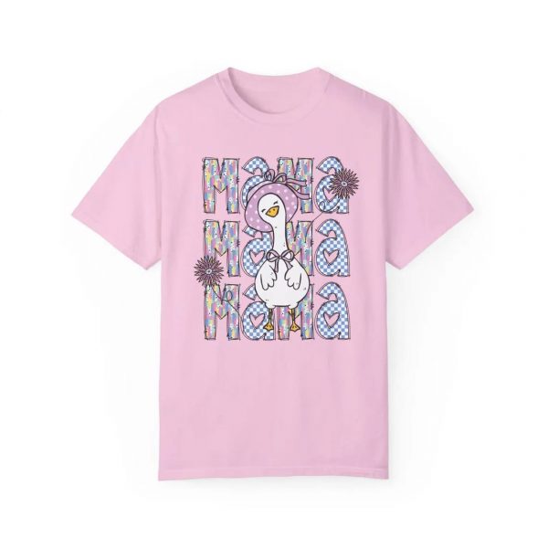 Brushstroke Mama Goose Shirt Trendy Floral Mama Goose T Shirt Mothers Day Shirt Retro Checkered Mama Tee Silly Goose Lover Gift 5 1