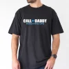 Casual Polyester Short Sleeve T Shirt with Bold Letter Print Machine Washable All Season Wear 4