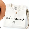 Cool Aunt Club T-Shirt With Bow, Cute Auntie Shirts, Gift for Aunt, Pregnancy Reveal to Aunt Cool Aunt Club