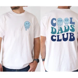 Cool Dad Club print tee shirt Tees for Men Casual Short Sleeve T shirt for summer 4