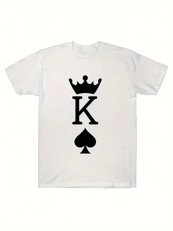 Couple Front Print T shirt 1