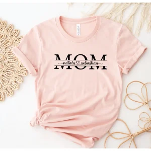 Custom Mama Shirt Mom Shirt with Names Personalized Mama T shirt Custom Mama Shirt Mothers Day Shirt 2