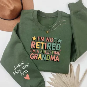 Custom Retired Grandma Sweatshirt 4
