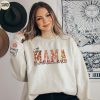 Custom This Mama Wears Her Heart on Her Sleeve Sweatshirt Floral Mama Sweatshirt Mothers Day Gift Personalized Mom Sweater With Kids Name 3