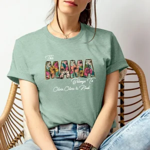 Cute Mama Shirt Mum Gift Mum Birthday Gift This Mummy Belongs Personalised Mum 1