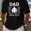 DAD Men's Inspirational Black T-Shirt