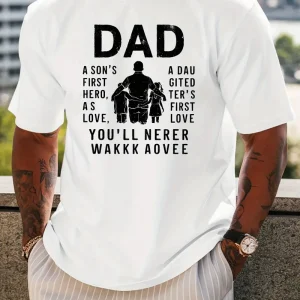 DAD Mens Inspirational Black T Shirt 3