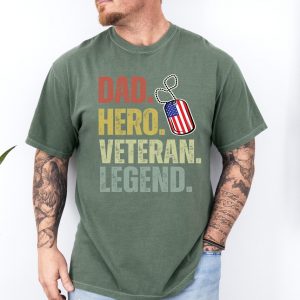 Dad Hero Veteran Legend Shirt 1