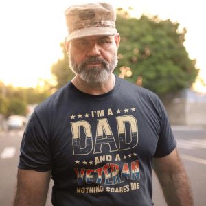 Dad and Veteran T Shirt 3
