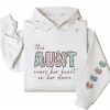 Family This Mama Wears Her Heart On Her Sleeve Personalized Sweatshirt 1 1