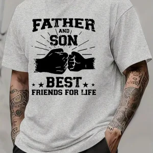 Father Son Friendship Word Print American 3
