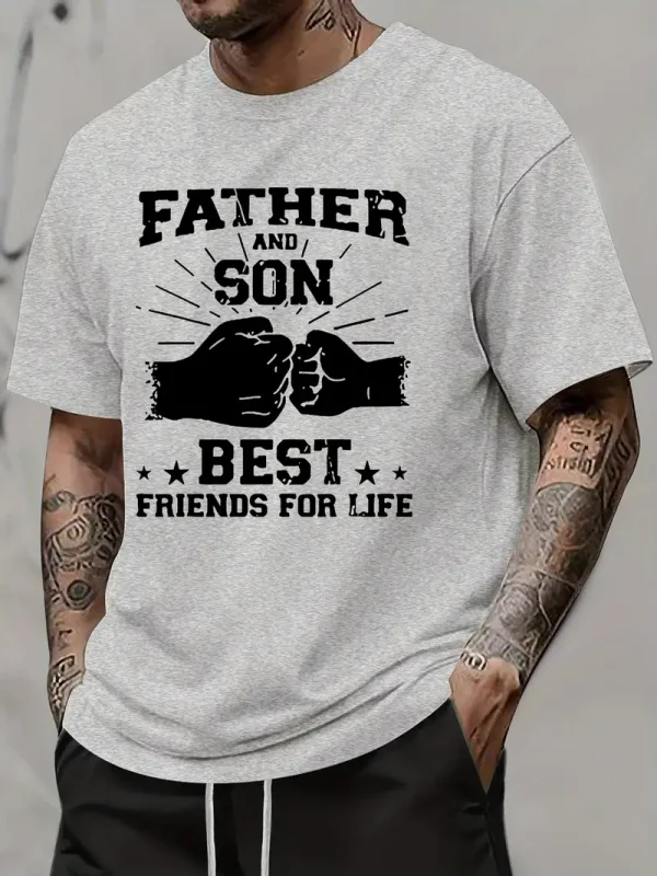 Father Son Friendship Word Print American 3