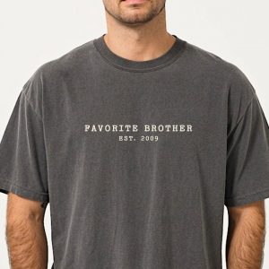 Favorite Brother Shirt with Est Year