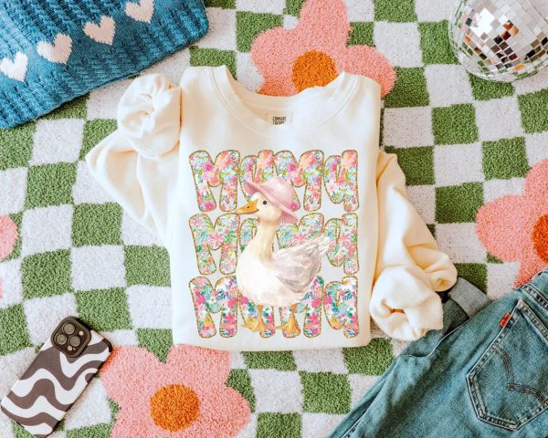 Floral Mama Goose Png Mama Goose Png Girly Png Goose Png Mothers Day Png Floral Mama Png Duck Png Goose Lover Sublimation 4 1