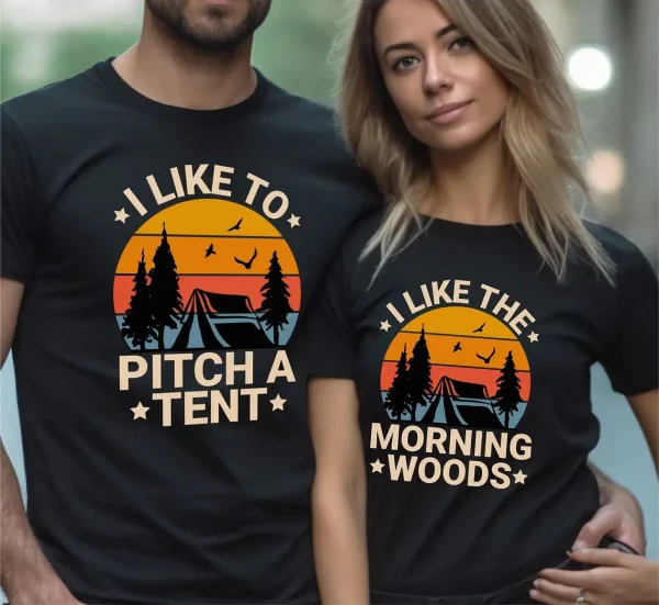 Funny Couples Shirts Engagement Gifts Hiker Tshirts 2