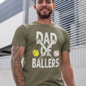 Funny Dad of Ballers T shirt 2