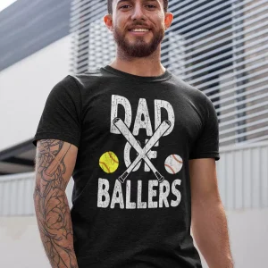 Funny Dad of Ballers T shirt 3
