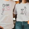 His Hers Matching Couple T Shirts 4