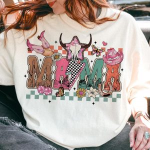 Howdy Mama Sweatshirt, Western Mama, Cowhide Mama, Western Mom, Coquette, Cowgirl Mama, The Best Idea for Mother's Day Gift