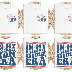 In My Baseball Sister Era Shirt Custom Baseball Sister Shirt Baseball Numbers and Name Sister Shirt Baseball Team Family Sweatshirt 1 1