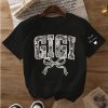 Personalized Lace Gigi Coquette Shirt, Mothers Day Gift, Floral Gigi Lace Shirt, Trendy Lace Print Crewneck - The Best Mother's Day Gift