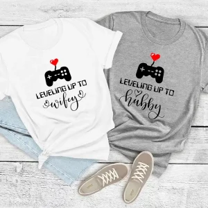 Leveling Up To Wife Husband Shirt