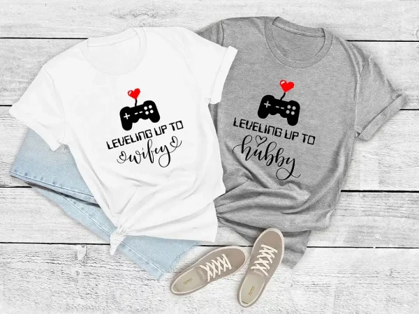 Leveling Up To Wife Husband Shirt