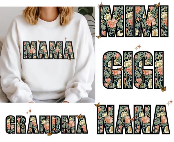 Mama Mini grandma nini gigi wildflower spring shirt png bundle mama flower png mama mini png mama png bundle coquette mama png 2 1
