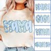 Mama PNG Coquette Girly Floral Bows Blue PNG Vintage Grandma Mama Nana Gigi Mimi Shirt Design Easter Mothers Day 1 1