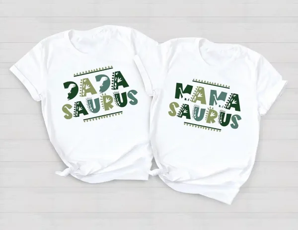 MamaSaurusDadaSaurus Tees 2