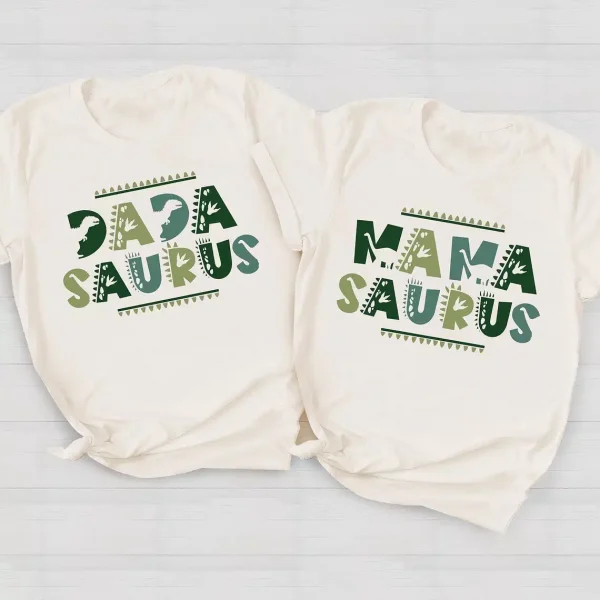 MamaSaurusDadaSaurus Tees 3