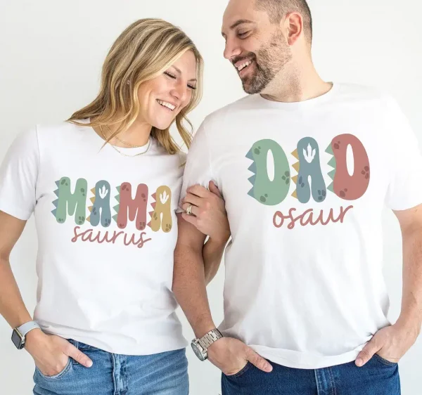 Mamasaurus Dadosaur Shirtsd 1