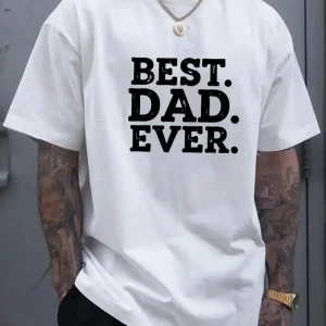 Mens BEST DAD EVER Graphic T Shirt 1