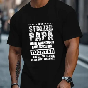 Mens German Dad Daughter Graphic T Shirt 1