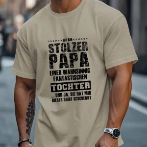 Mens German Dad Daughter Graphic T Shirt 3