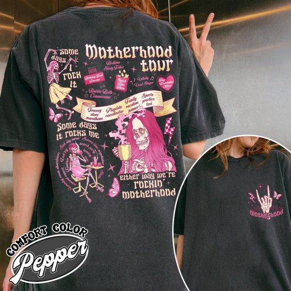 Motherhood Rock Skeleton Shirt Motherhood Sometimes I Rock It Sometimes It Rocks Me Shirt Motherhood Rock Shirt Motherhood Rock Skeleton 3 1