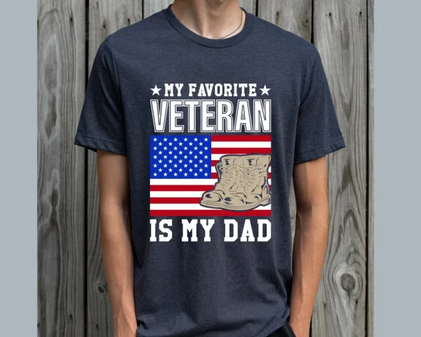My Favorite Veteran Is My Dad Shirt 1