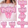 Preppy Floral Mama Coquette Png Mama Flower Png Preppy Mama Png Mama Floral Png Retro Mama Flower png Mama png Gift for mom Glitter 1 1